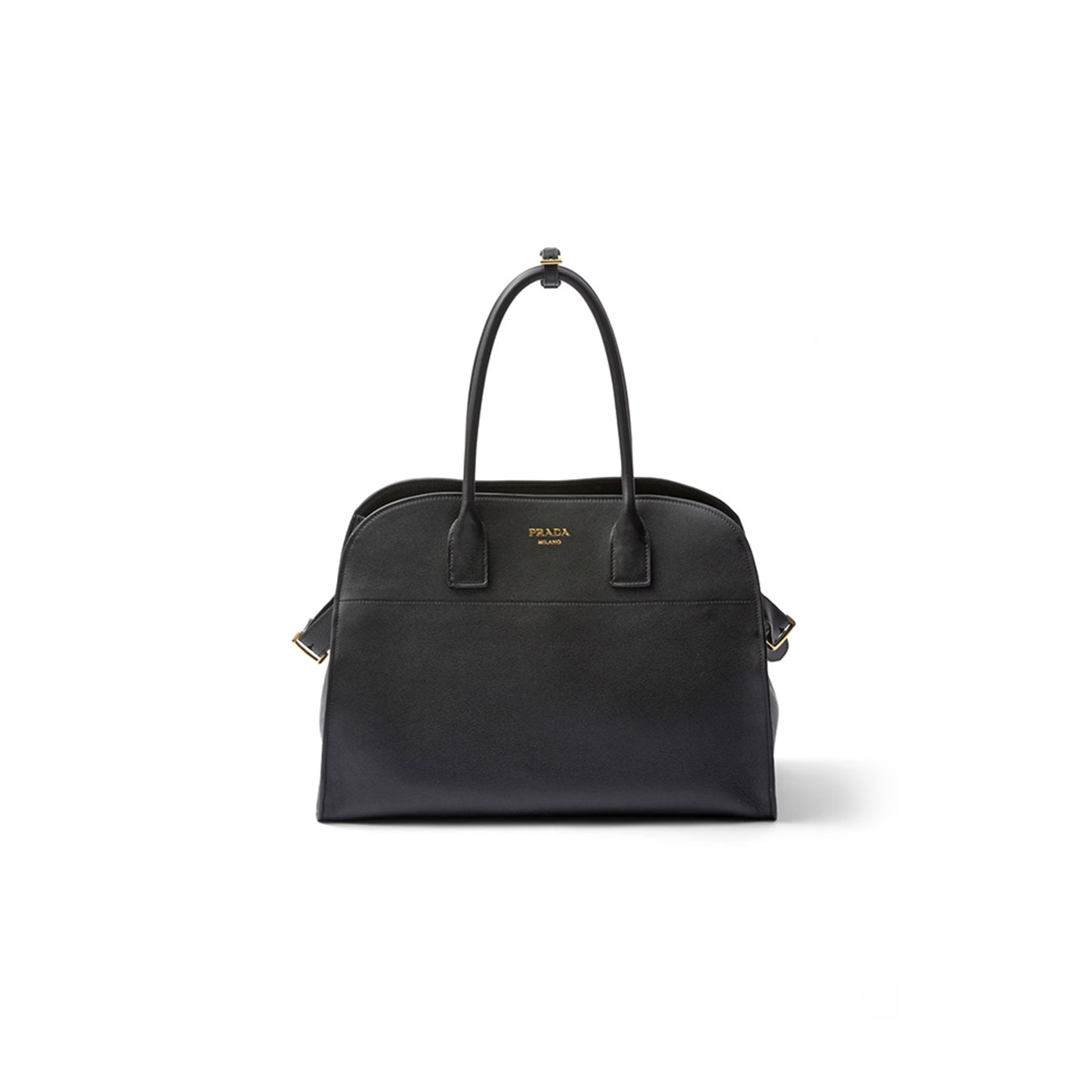 Pra*a large leather tote bag with buckles 1bg508 (40*29*20cm)